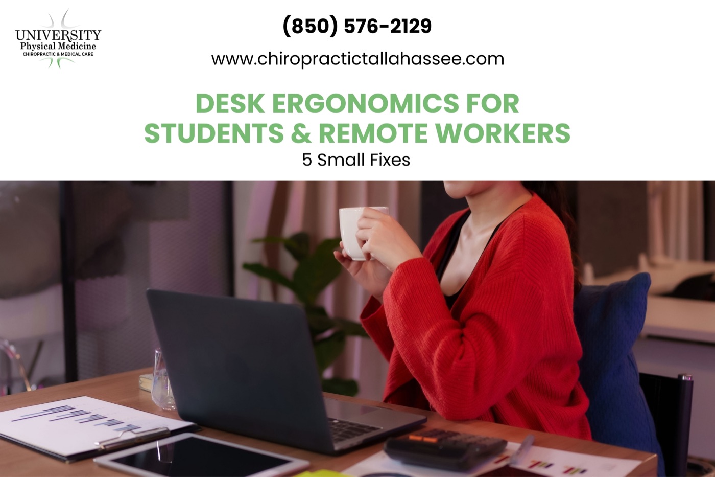 Desk Ergonomics for Students & Remote Workers: 5 Small Fixes